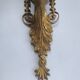 Paire d'appliques murales bougeoirs style Empire en bronze