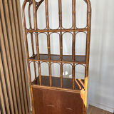 Vintage bamboo and rattan shelf/bookcase