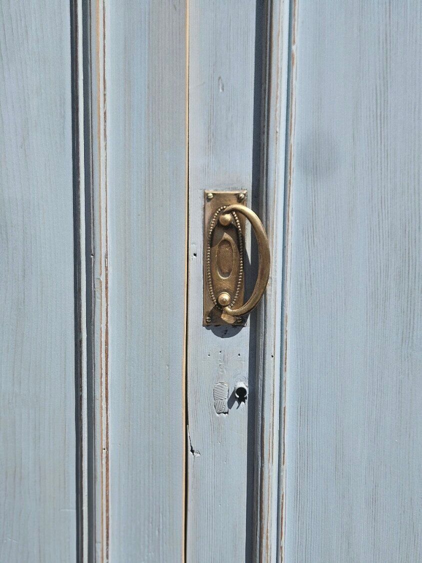 Renovated and distressed antique Parisian wardrobe | Gabrielle