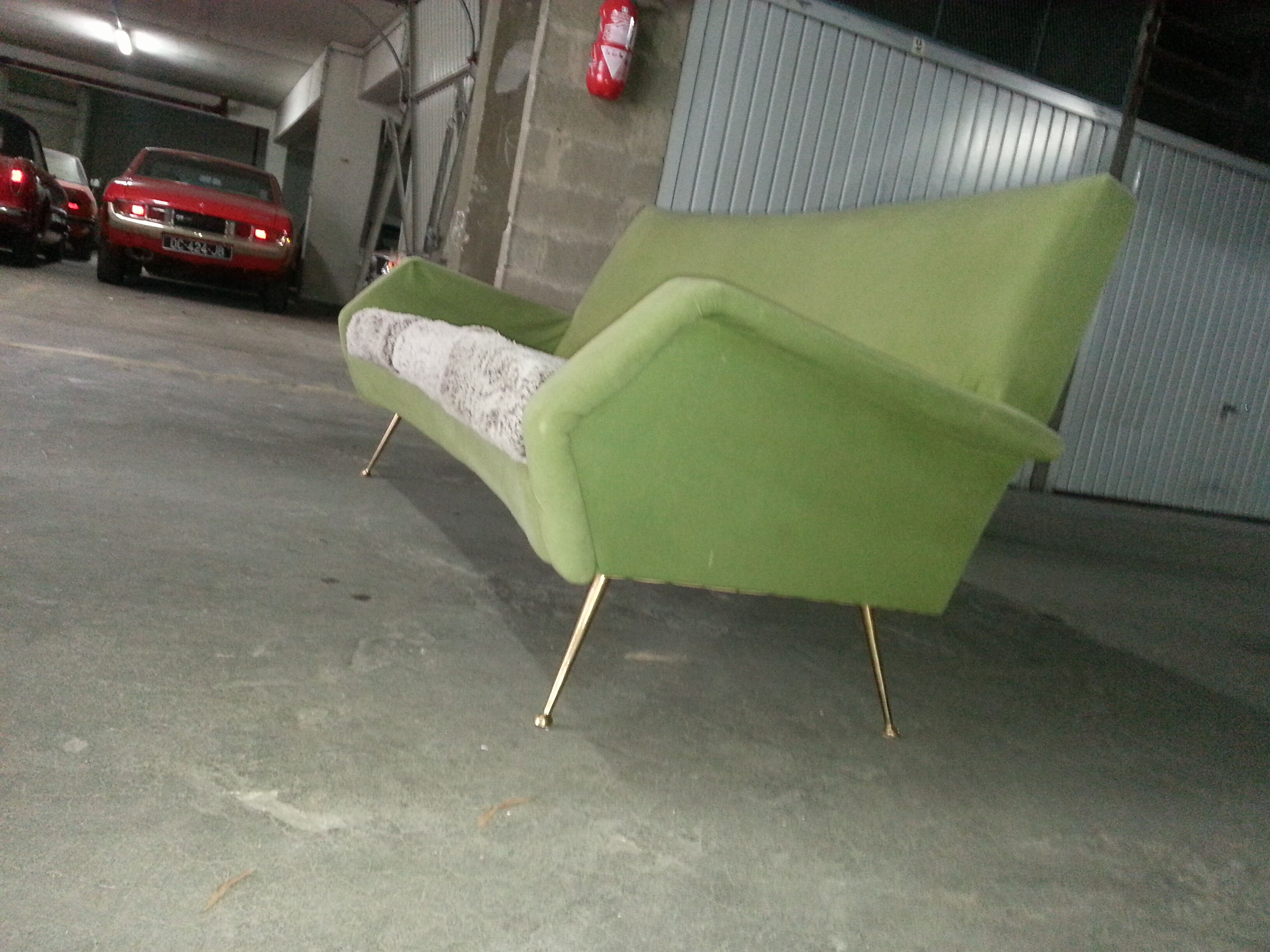 Canapé de style italien, travail années 60