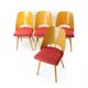 Ensemble de quatre chaises modernes en hêtre du milieu du siècle par Oswald Haerdtl pour Thonet, 1960