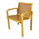 Fauteuil en bois de hêtre et sangle par Olivo Pietro, Italie, années 1970