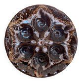 Service of 6 snail plates, signed Vallauris