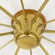 J.T. Kalmar Sun Lustre in Brass Mid-Century, Austria, 1950s