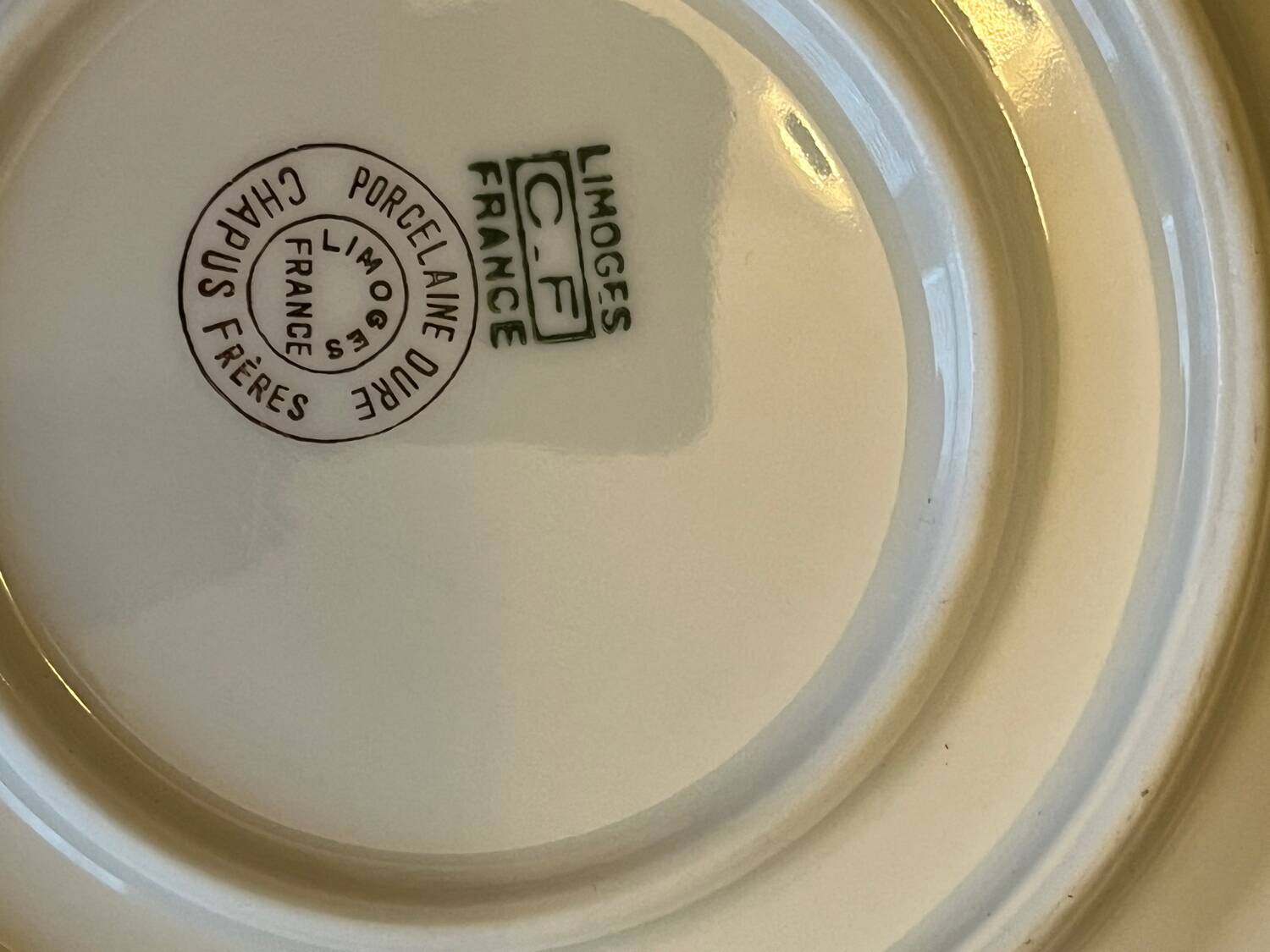 Chapus Limoges porcelain gravy boat
