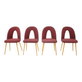 1960s Antonin Suman set of four dining chairs, Czechoslovakia