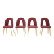 1960s Antonin Suman set of four dining chairs, Czechoslovakia