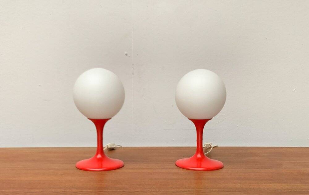 Swiss space age table lamps by E.R. Nele for Temde, 1960s, set of 2.