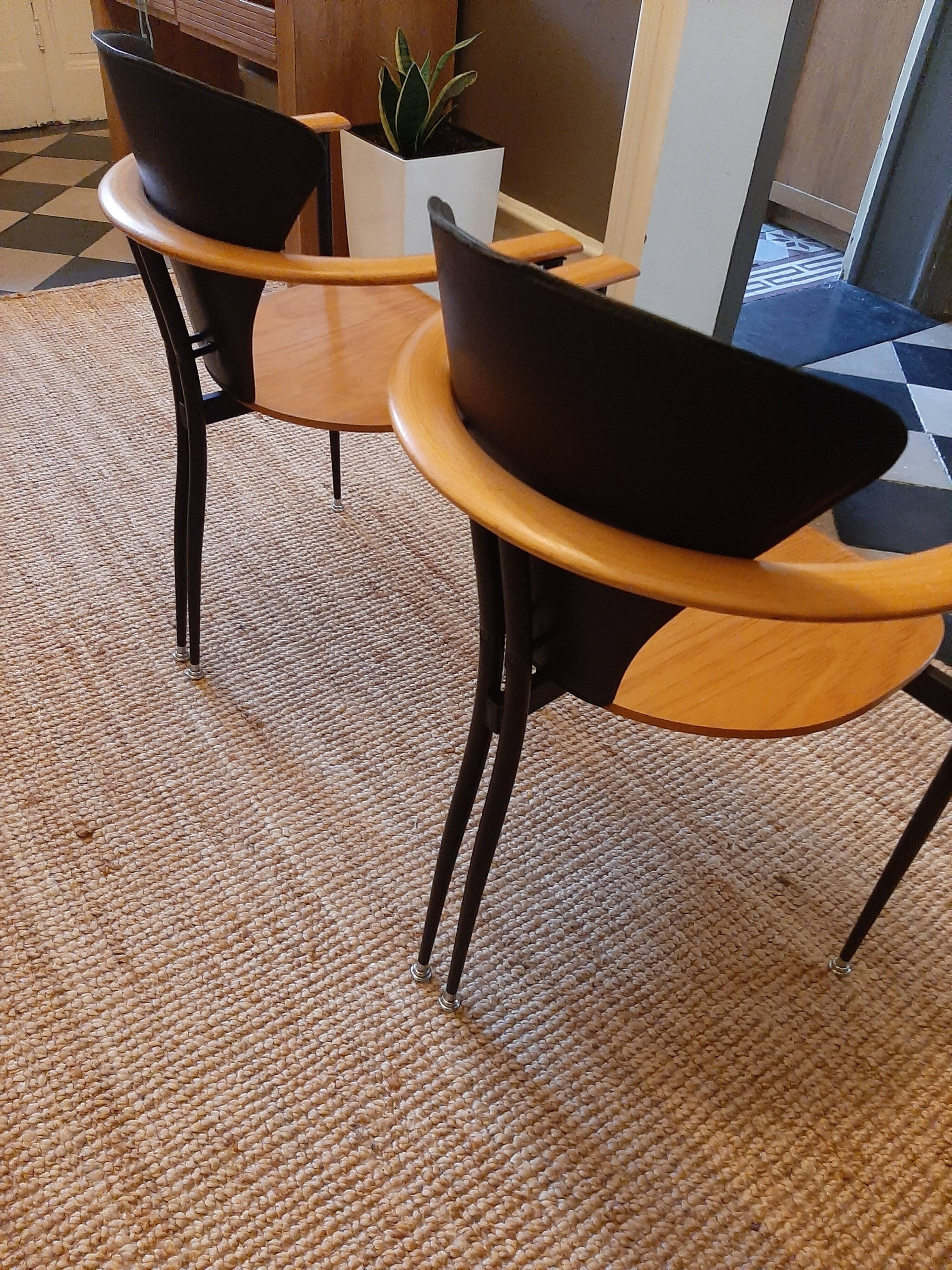 Pair of armchairs years 80