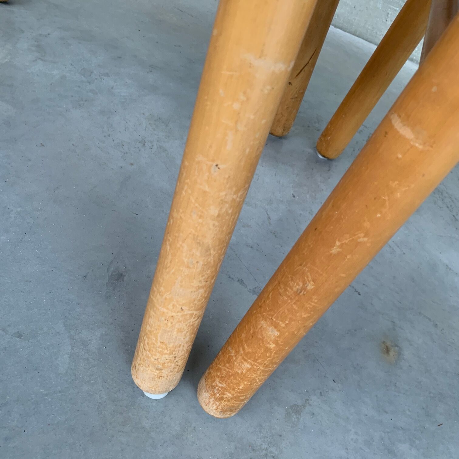 Pair of Pine and Rush Mid-Century Dutch Chairs