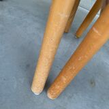 Pair of Pine and Rush Mid-Century Dutch Chairs