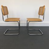 Pair chairs design Marcel Breuer, Italy, 1980