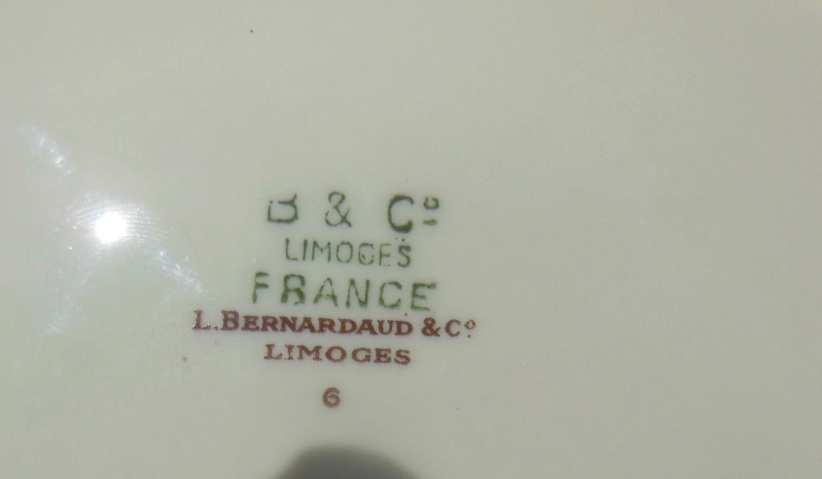 Porcelain vegetable stamped bernardaud - limoges