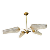 Lustre 50’ laiton et verre