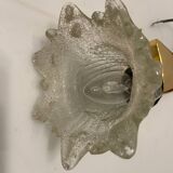 Murano Glass Brass Sconces Set of 2