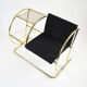 Waiting bench cord upholstery 1960