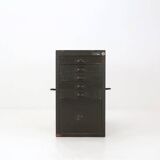 Forest green metal Military filing Cabinet or Chest of Drawers, 1956