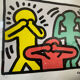 Numbered keith haring silkscreen with certificate.