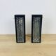 Pair of molded glass and metal wall lights from the 1950s
