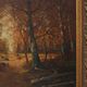 Signed French Oil on Canvas painting of a forest, Paris, 1926