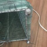 Stacked glass pyramid lamp 1970