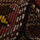 Burgundy Red Star Pattern Vintage Kilim Rug, 194x314Cm