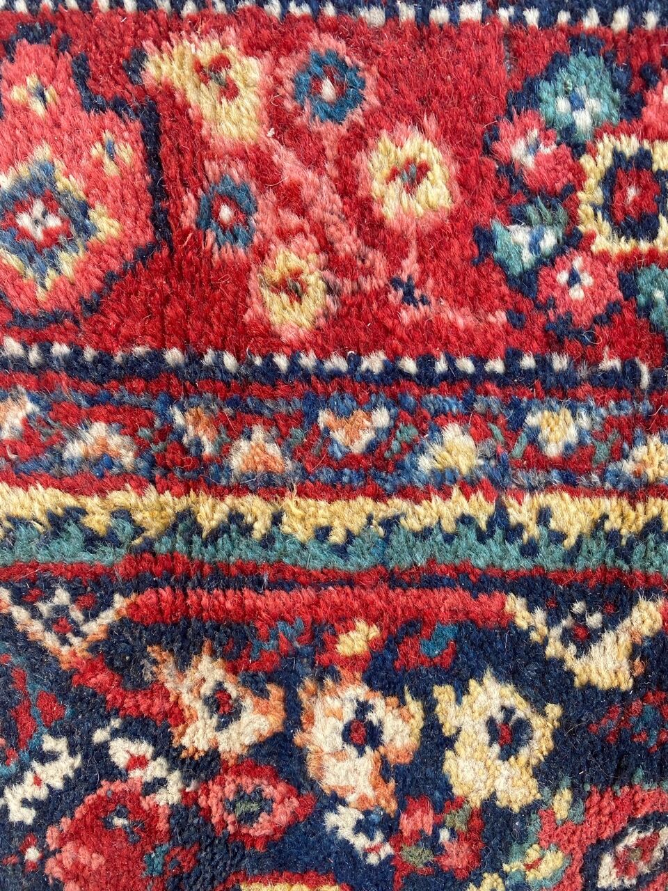 Old Persian carpet of Mahal handmade 126x197 cm