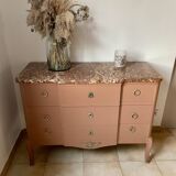 Chest of drawers with marble top