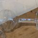 10 wine glasses, carved transparent glass, art deco cups, old and trendy