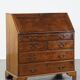 Large antique English oak secretaire from the 18th century