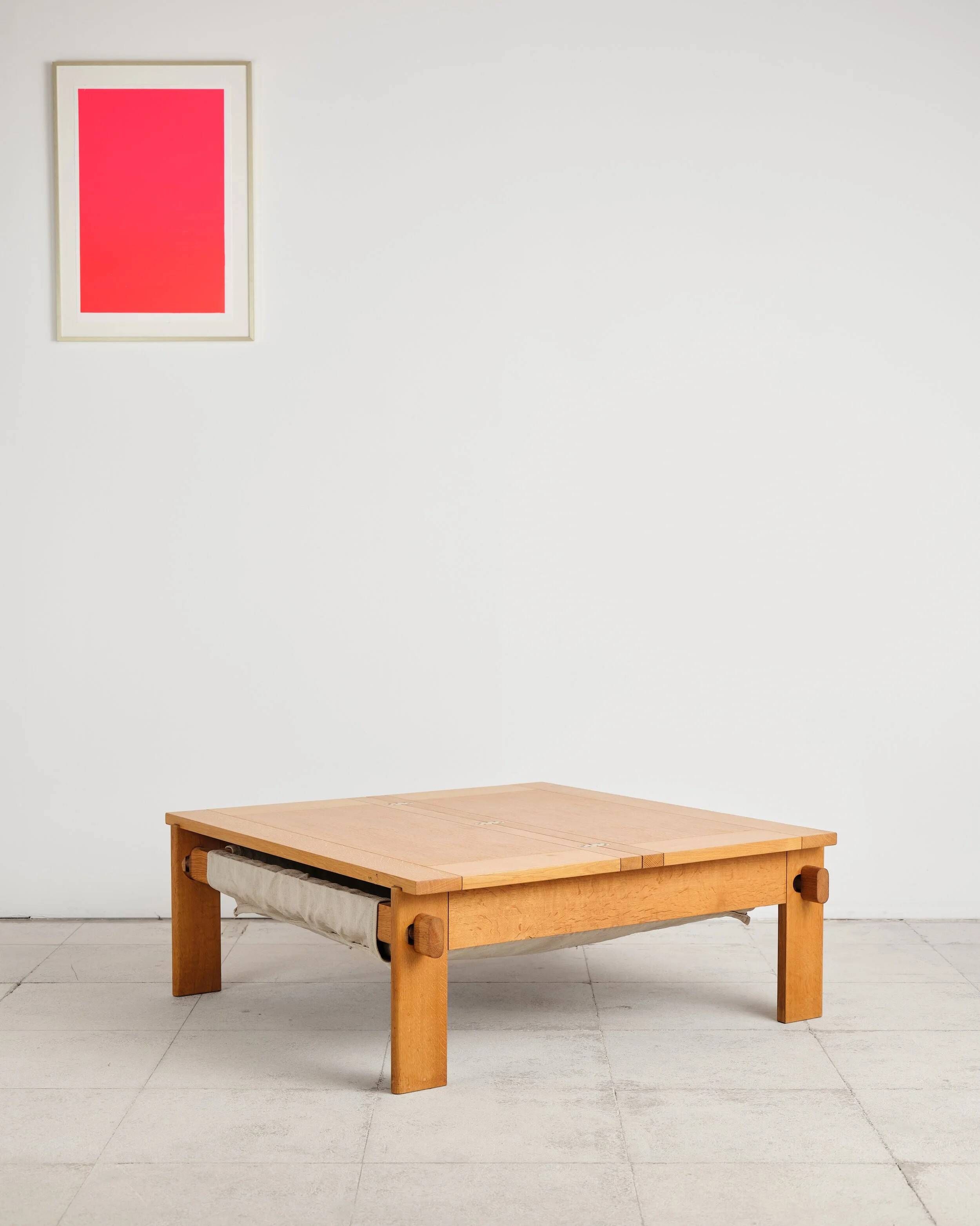 Large brutalist coffee table by Tage Poulsen, Denmark, 1960s.