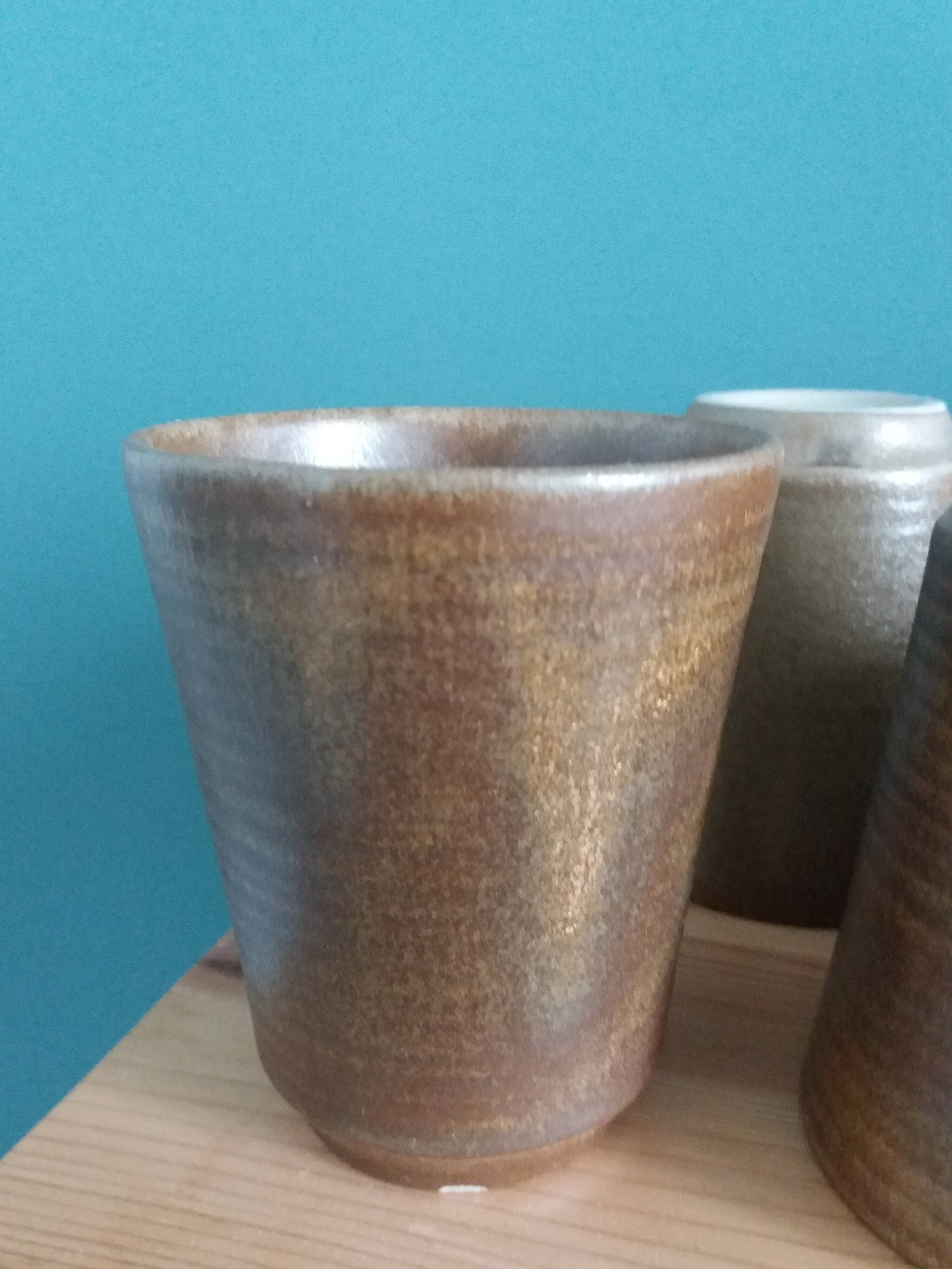 Digoin stoneware cider or orangeade service