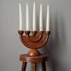 Antique candle holder handcrafted Scandinavian Nordic design