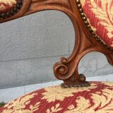 Pair of napoleon III armchairs, 19th century