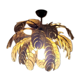 Palm tree ceiling light