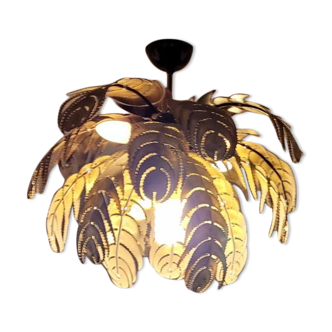 Palm tree ceiling light