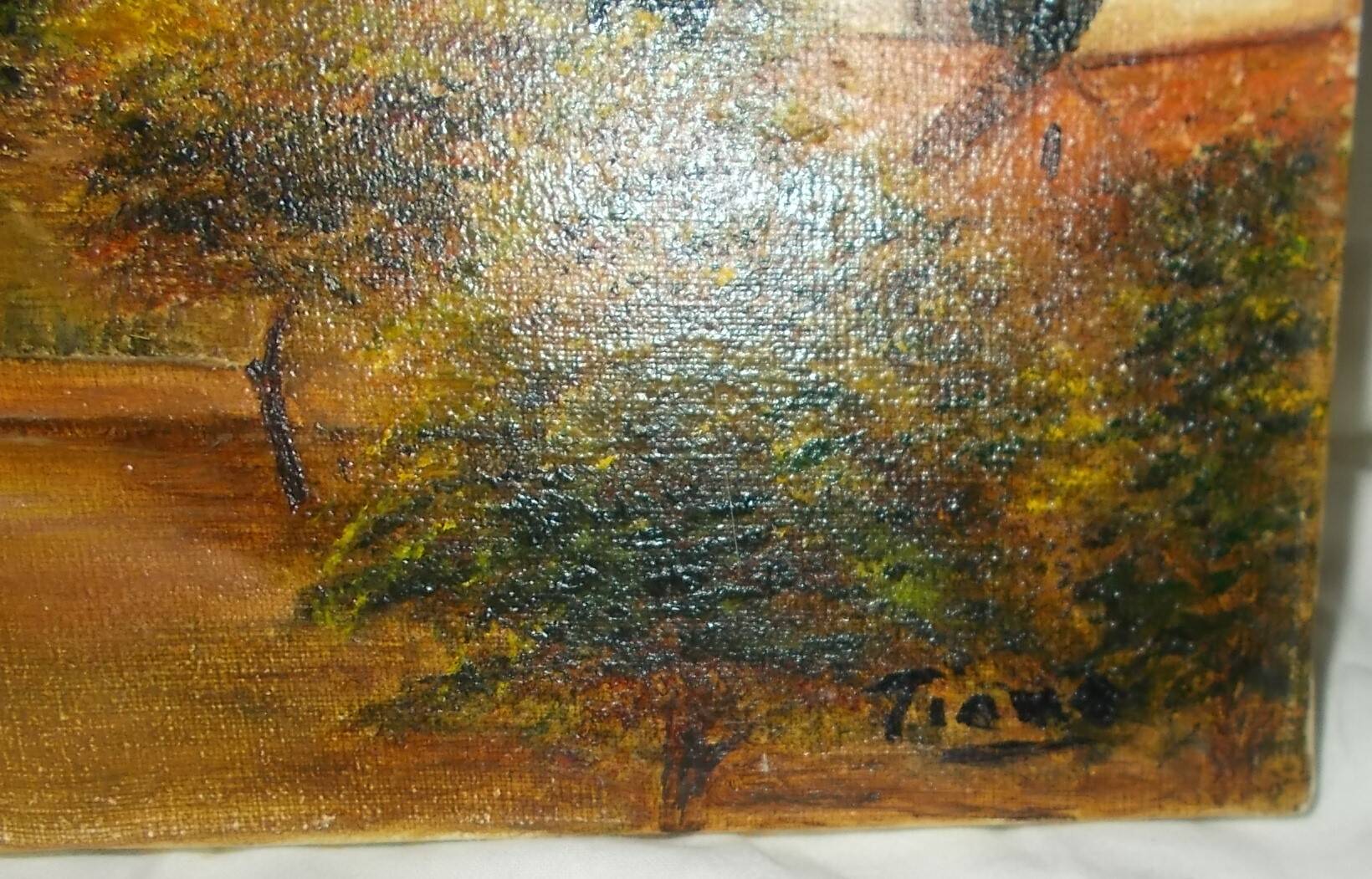 Oil painting landscape