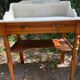 1900s wooden and marble dressing table