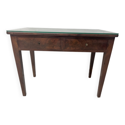 Bureau de style Louis XVI en acajou et placage XIX siècle