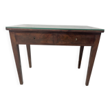 Louis XVI style desk in mahogany and veneer, 19th century.