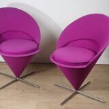 Pair of Verner Panton “Cone Chair” model chairs, Vitra edition
