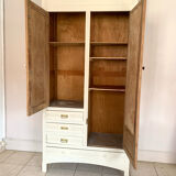 Vintage wardrobe with mirror