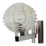 Vintage space age 60s wall light in chrome metal