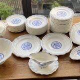 Old gien dishware set rouen model