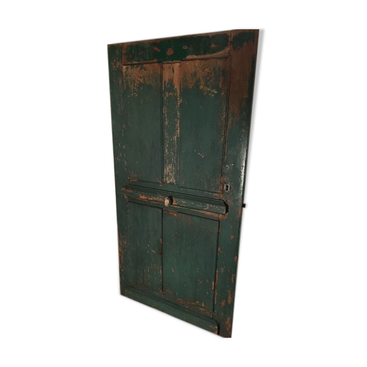 A large old-fashioned entrance gate beautiful farmhouse - vintage chalet decoration 19th century