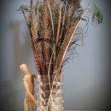 Faceted molded glass vase