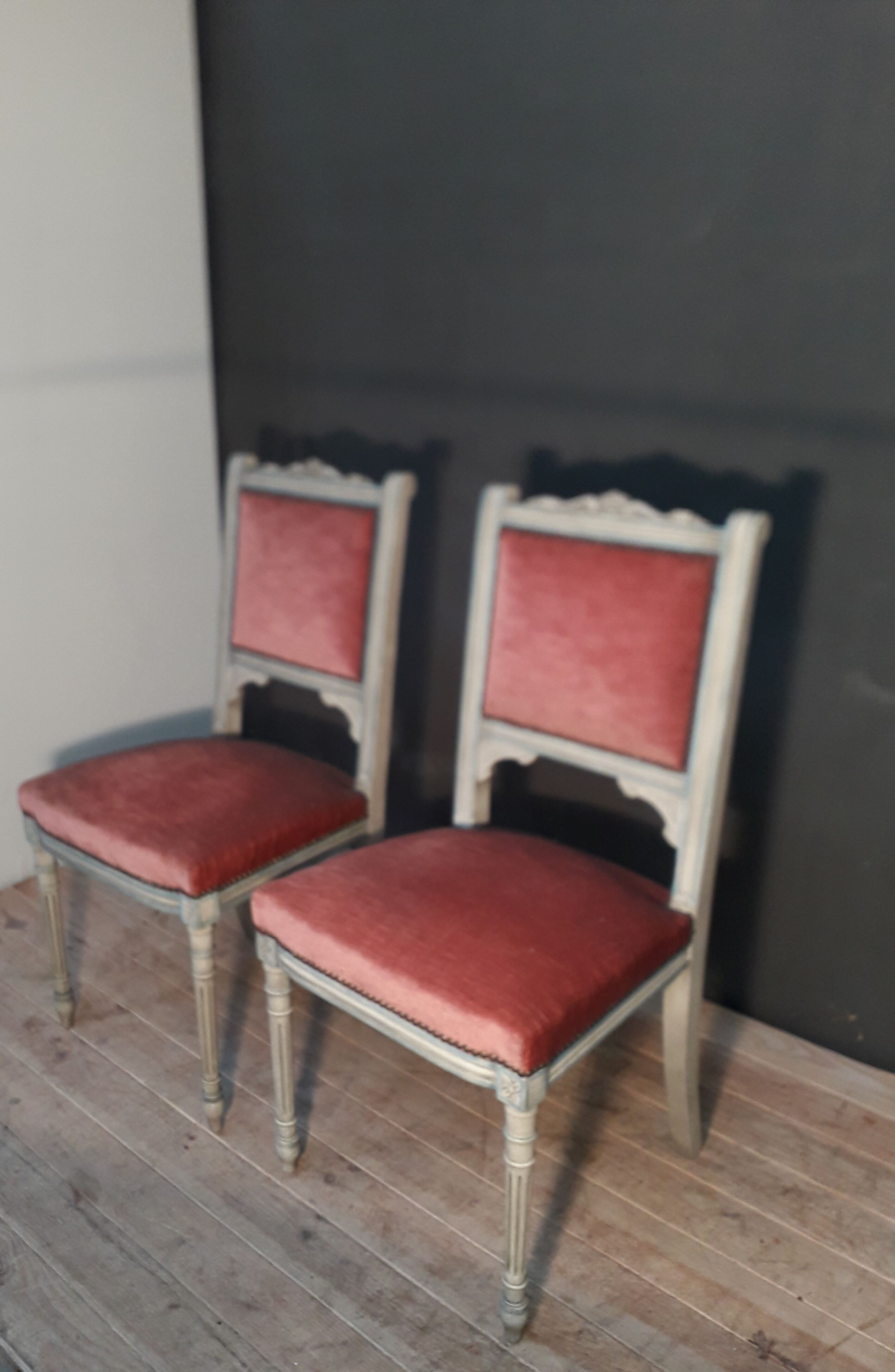 Pair of Louis XVI style chairs