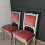 Paire de chaise de style Louis XVI