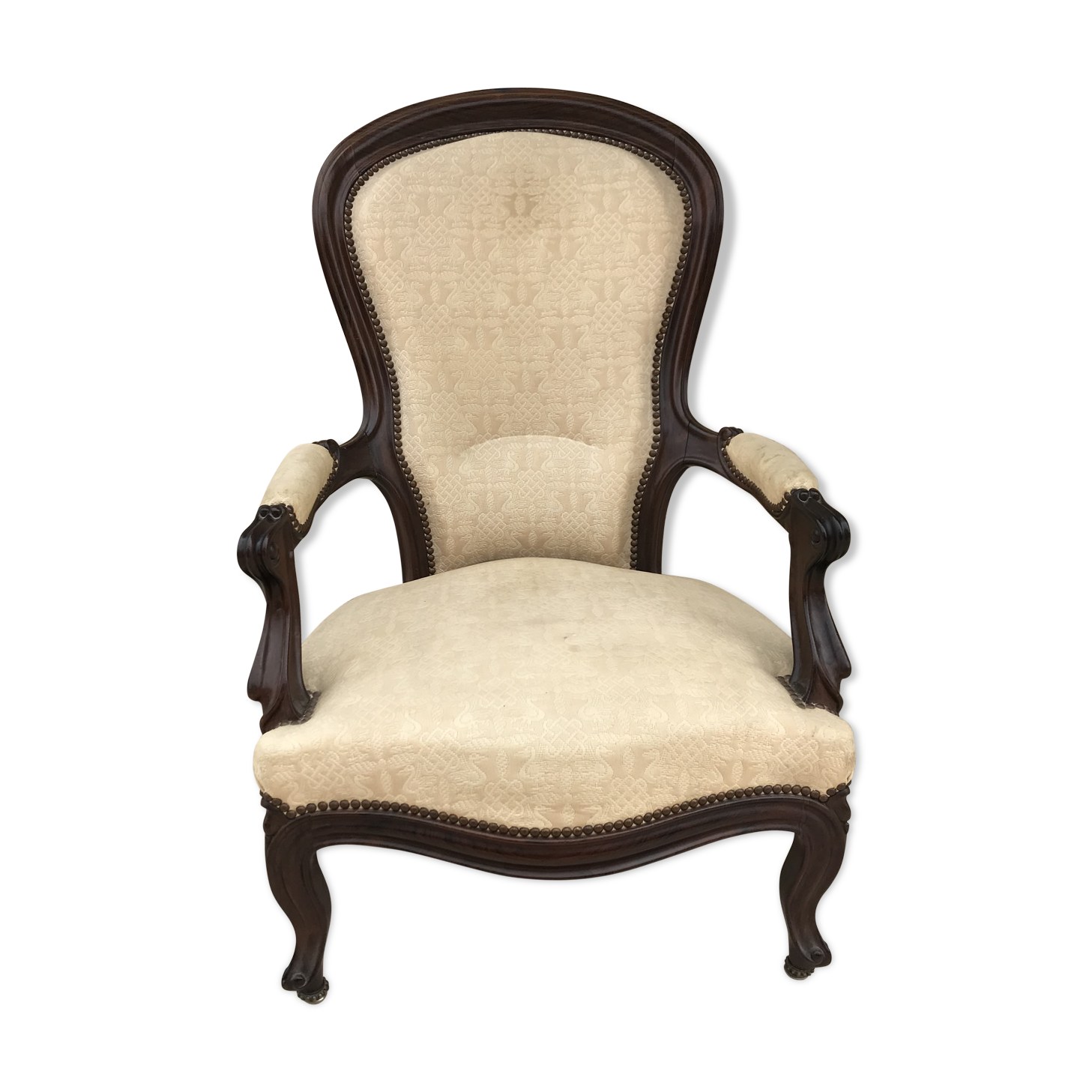 Fauteuil Louis XV palissandre