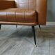 60 years Brown leatherette chairs